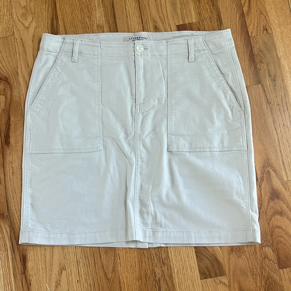 LIVERPOOL Khaki Skirt, Size 14